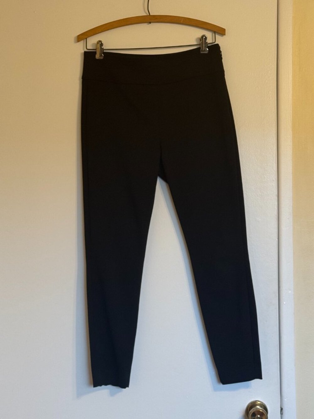 bebe Skinny Black Pants with Zippers